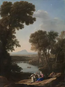 Rest on the Flight into Egypt, early 1640s. Creator: Claude Lorrain (French, 1604-1682)