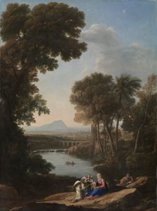 Rest on the Flight into Egypt, early 1640s. Creator: Claude Lorrain (French, 1604-1682)
