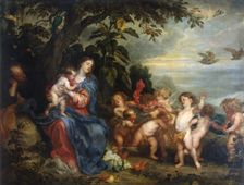Rest on the Flight into Egypt (Madonna with Partridges), 1632. Creator: Anthony van Dyck