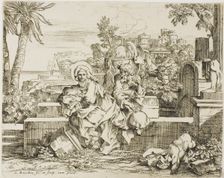 Rest on the Flight into Egypt, n.d. Creator: Sébastien Bourdon