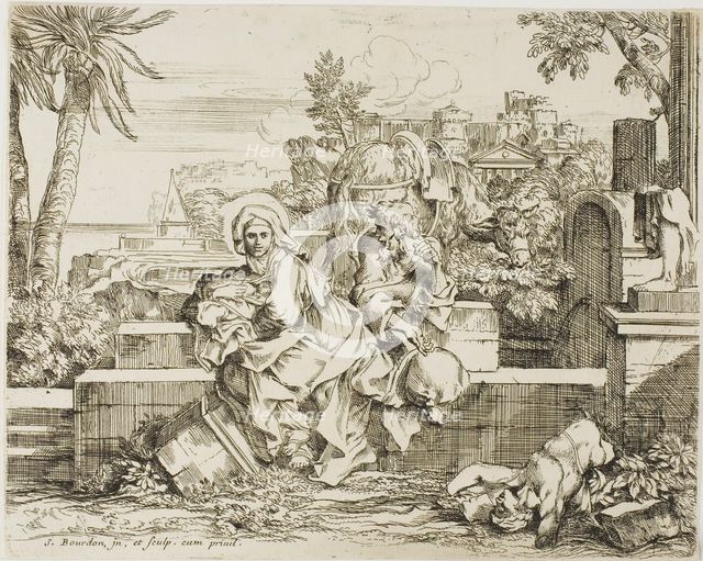 Rest on the Flight into Egypt, n.d. Creator: Sébastien Bourdon.