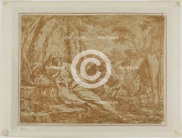 Rest on the Flight into Egypt, n.d. Creator: Bartolomeo Biscaino.