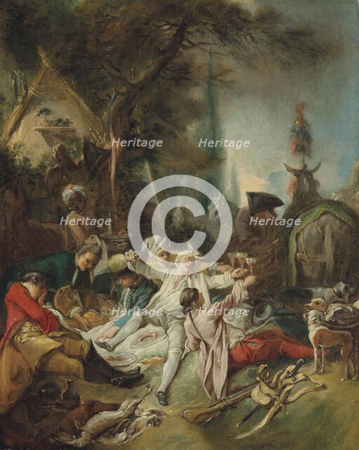 Rest on the hunt. Creator: Boucher, François (1703-1770).
