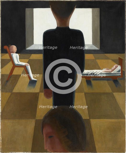 Rest room, 1925. Creator: Schlemmer, Oskar (1888-1943).