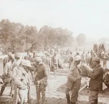 Rest stop, Genicourt, northern France, c1914-c1918