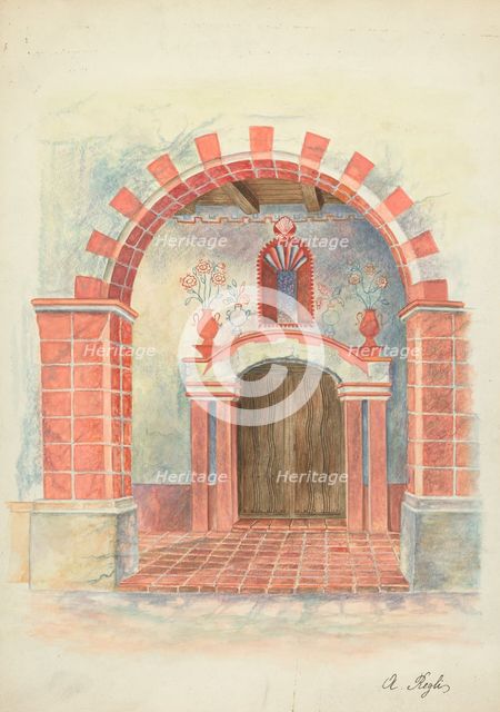 Restoration Drawing, 1935/1942. Creator: A. Regli.