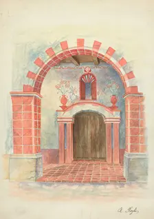 Restoration Drawing, 1935/1942. Creator: A. Regli