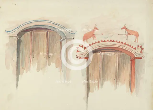 Restoration Drawing, 1935/1942. Creator: Robert W.R. Taylor.