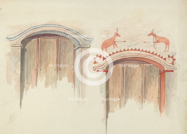 Restoration Drawing, 1935/1942. Creator: Robert W.R. Taylor.