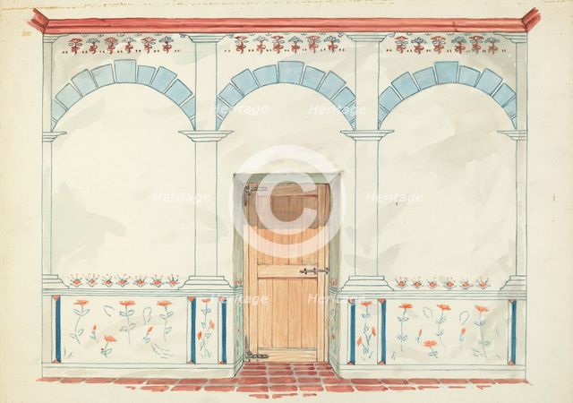 Restoration Drawing, 1935/1942. Creator: Robert W.R. Taylor.