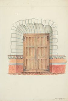 Restoration Drawing, 1936. Creator: Robert W.R. Taylor