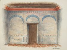 Restoration Drawing, 1937. Creators: Geoffrey Holt, Harry Mann Waddell