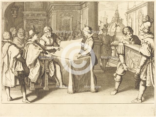 Restoration of the Duomo, Florence, c. 1614. Creator: Jacques Callot.