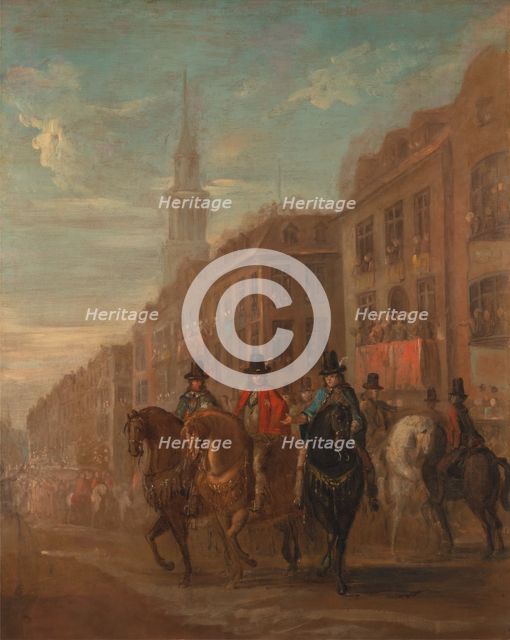 Restoration Procession of Charles II at Cheapside, ca. 1745. Creator: William Hogarth.