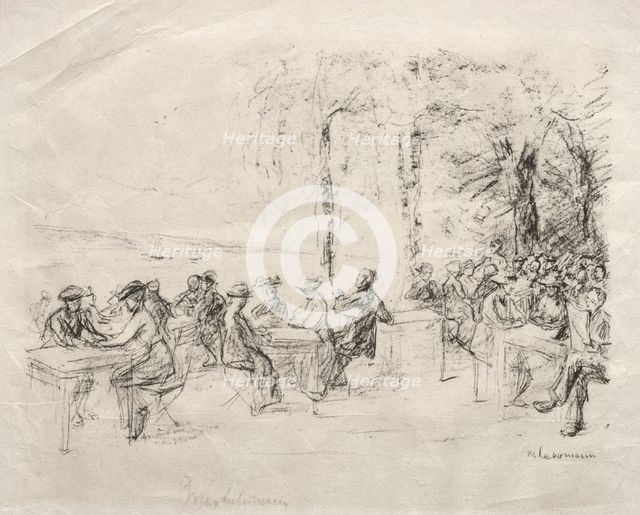 Restaurant am Wasser. Creator: Max Liebermann (German, 1847-1935).