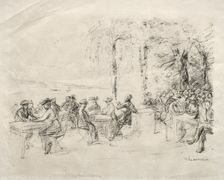 Restaurant am Wasser. Creator: Max Liebermann (German, 1847-1935)