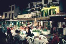 Restaurant in the old town, Funchal, Madeira, Portugal. Creator: Peter Thompson