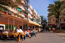 Restaurant, Los Cristianos, Tenerife, Canary Islands, 2007. Creator: Peter Thompson