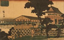 Restaurant Overlooking Tokyo, 19th century. Creator: Ando Hiroshige