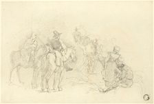 Resting Travelers, n.d. Creator: Augustus Wall Callcott