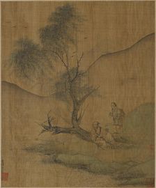 Resting Under Willows, Possibly Ming dynasty, 1368-1644. Creator: Unknown