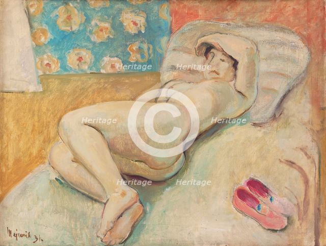 Resting Woman, 1931. Creator: Cyprian Majernik.
