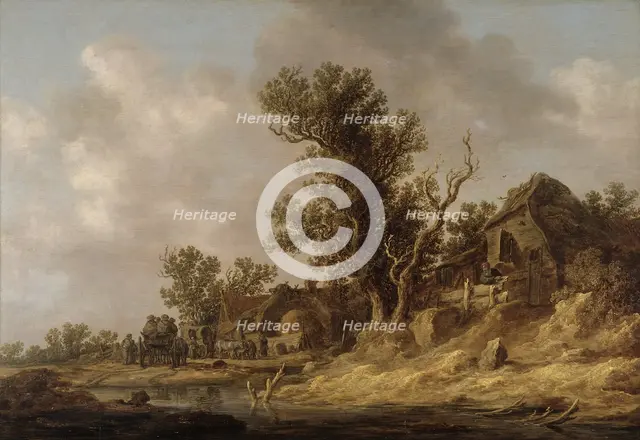 Resting at a Tavern. Creator: Jan van Goyen.