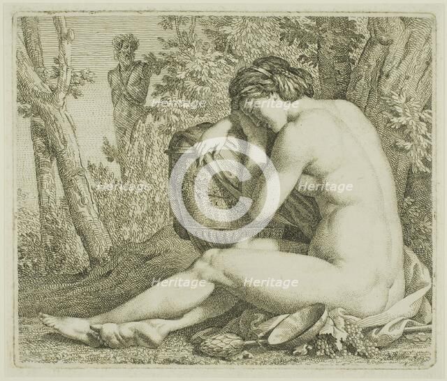 Resting Bacchante, c. 1790. Creator: Johann August Nahl the younger.