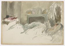 Resting in Bed, 1883-1884. Creator: James Abbott McNeill Whistler