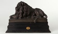 Resting Lion, 1850. Creator: Anton Dominik Fernkorn