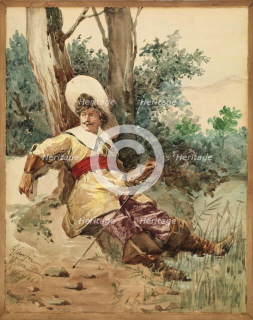 Resting Musketeer, n.d. Creator: G. Camfri.