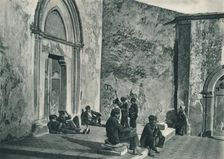 Resting outside a church, Taormina, Sicily, Italy, 1927. Artist: Eugen Poppel