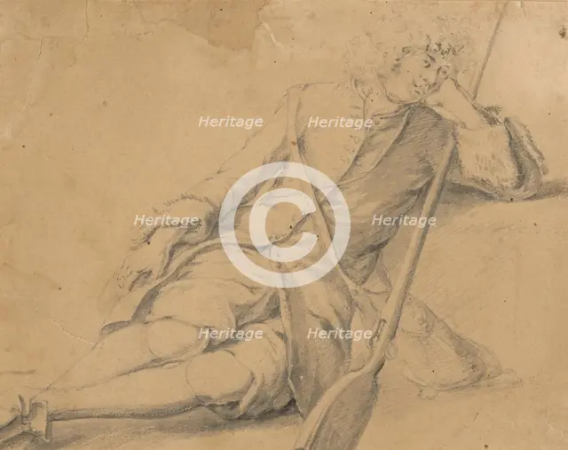 Resting soldier, 1st half 18th century. Creator: Unknown.