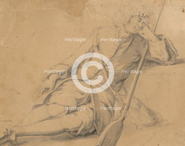 Resting soldier, 1st half 18th century. Creator: Unknown.