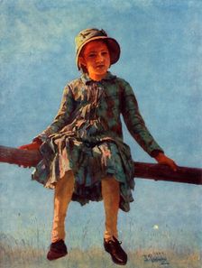Restless Soul (Portrait of the Artist's Daughter, V.I. Repina) 1884, (1965). Creator: Il'ya Repin