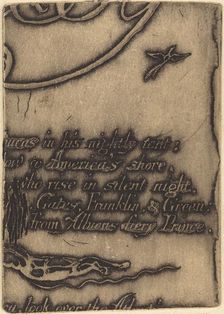 Restrike from fragment of cancelled plate for "A Prophecy", 1793. Creator: William Blake