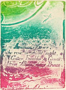 Restrike from fragment of cancelled plate for "A Prophecy", 1793. Creator: William Blake