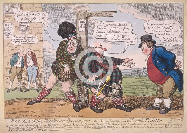 'Results of the northern excursion', 1822. Artist: George Cruikshank