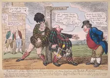 Results of the northern excursion 1822. Artist: George Cruikshank