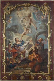 Resurection of Christ (banner of the brotherhood of Saint-Sépulcre), between 1701 and 1800. Creator: Unknown