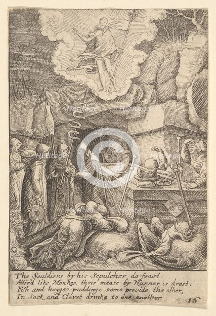 Resurrection, 1625-77. Creator: Wenceslaus Hollar.