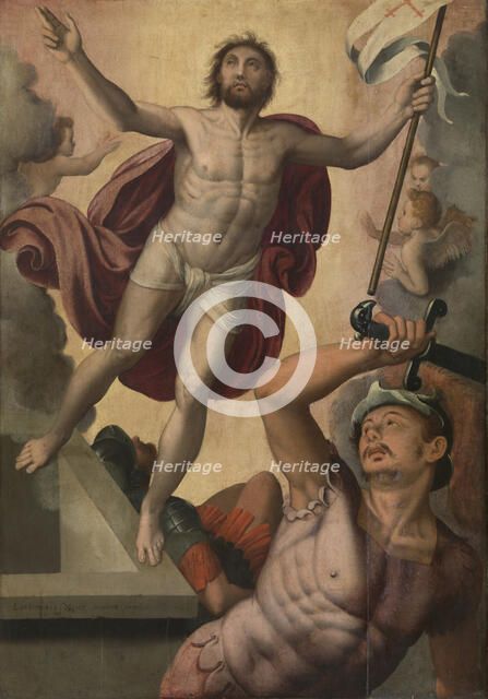 Resurrection of Christ, 1565. Creator: Lambert van Noort.