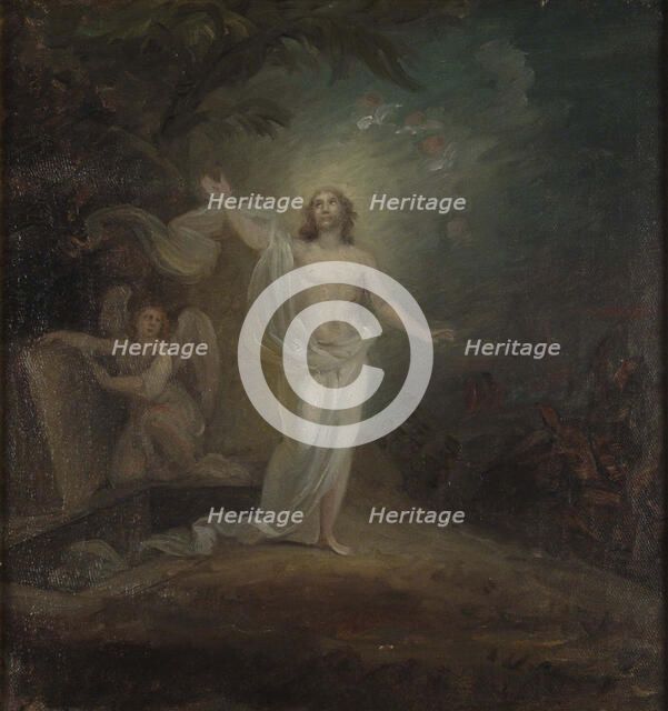 Resurrection of Christ, altarpiece sketch. Creator: Robert Wilhelm Ekman.