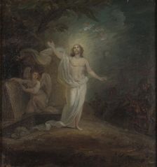 Resurrection of Christ, altarpiece sketch. Creator: Robert Wilhelm Ekman