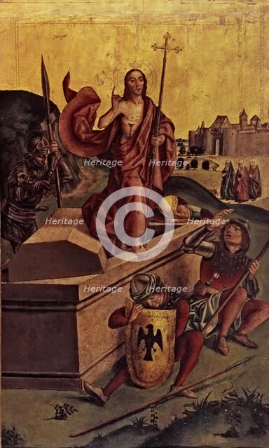 Resurrection of Jesus Christ', work by Pedro Berruguete.