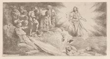 Resurrection of Lazarus, 1645. Creator: Salvatore Castiglione
