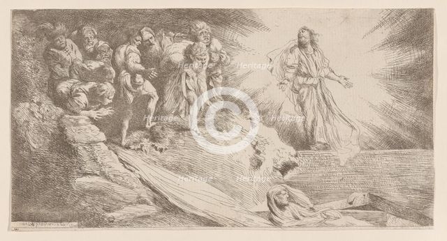 Resurrection of Lazarus, 1645. Creator: Salvatore Castiglione.