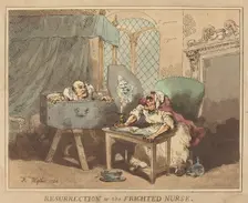 Resurrection, or The Frighted Nurse, 1784. Creator: Thomas Rowlandson
