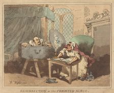 Resurrection, or The Frighted Nurse, 1784. Creator: Thomas Rowlandson