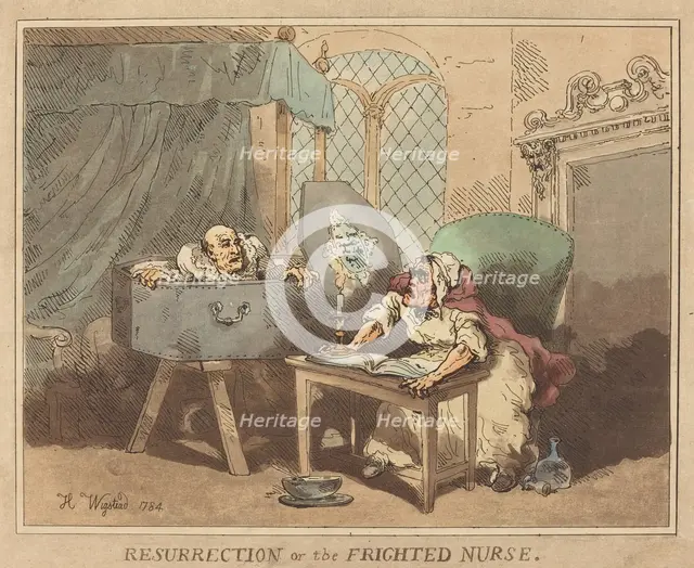 Resurrection, or The Frighted Nurse, 1784. Creator: Thomas Rowlandson.